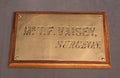 Surgeon Name Plate — Brass, circa 1900