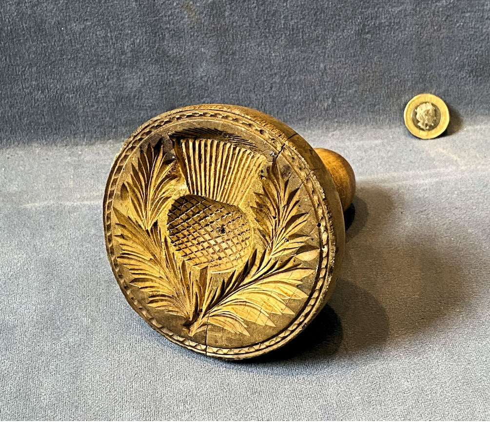 Sycamore Butter Stamp — Sycamore, late 19th century