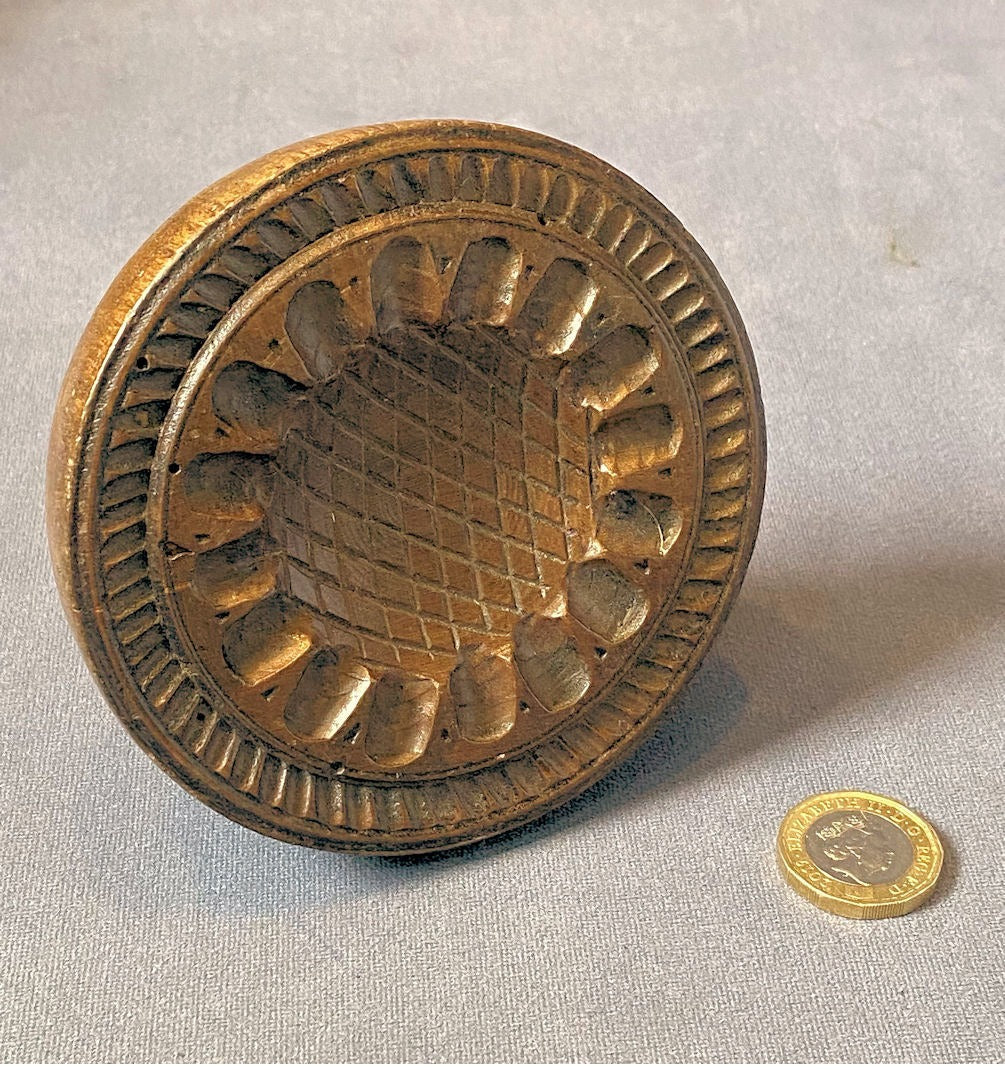 Sycamore Butter Stamp — Sycamore, late 19th century