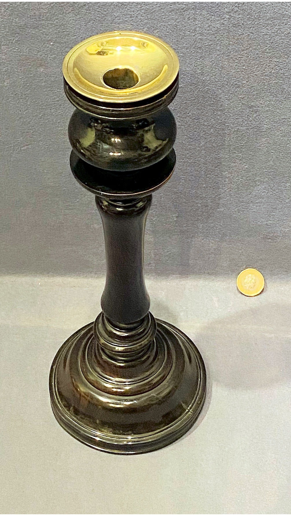 Tall Ebony Candlestick — view 2