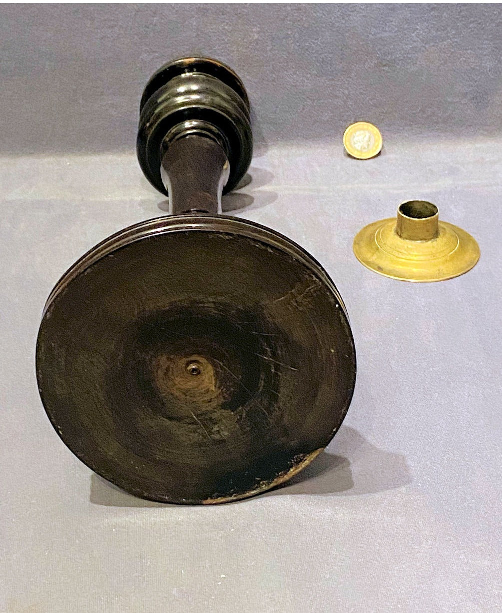Tall Ebony Candlestick — view 4