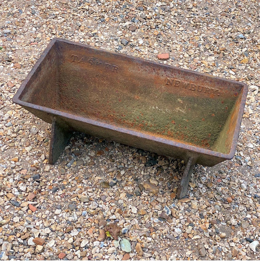 Taskers of Newbury Cast Iron Feed Trough — Cast iron, late 19th century