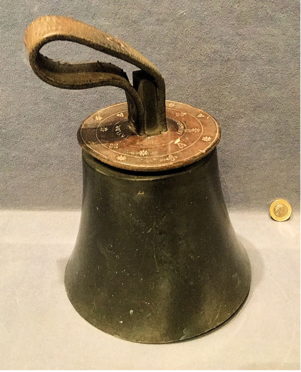Taylors of Loughborough Musical Handbell — Leather, late 19th century