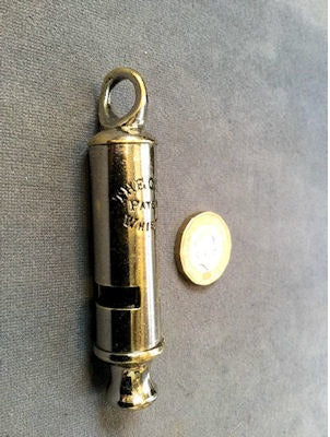 The City Patent Whistle — Chrome, late 19th century