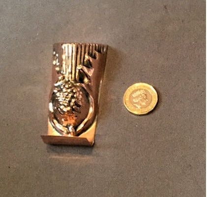 Thistle Copper Entrée Mould, 5 available — Copper, late 19th century