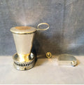 Travelling Shaving Mug — Sheffield plate, late 19th century