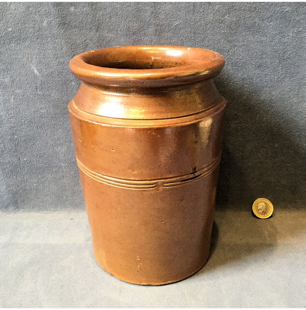 Treacle Glazed Stoneware Preserve Jar — view 2
