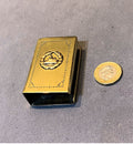 Trench Art Match Box Cover — Brass