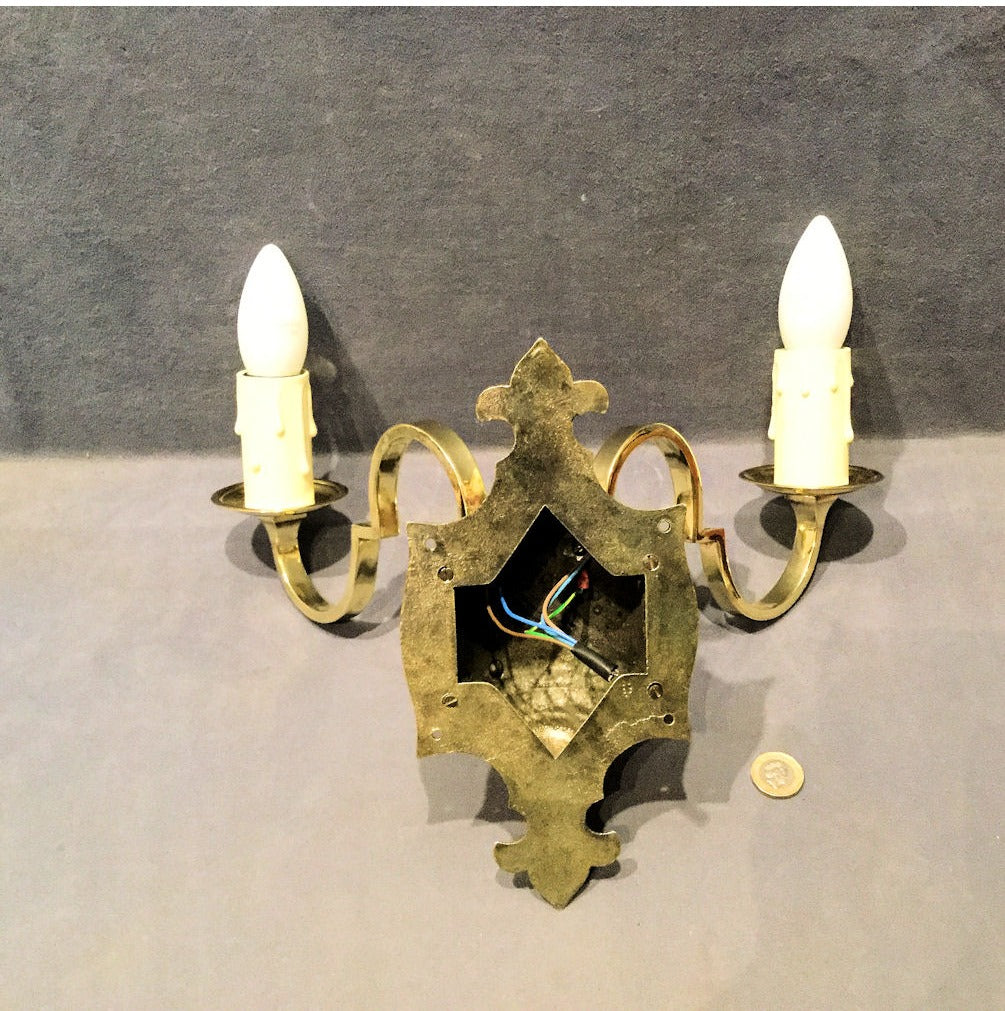 Twin Branch Electric Wall Light — view 2