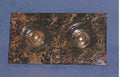 Twin Electric Exterior Bell Push — Brass, 1920's