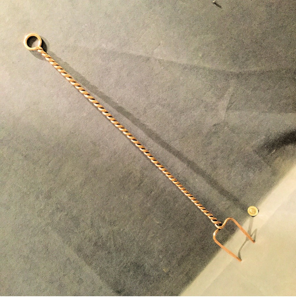 Twisted Copper Toasting Fork — Copper, late 19th century