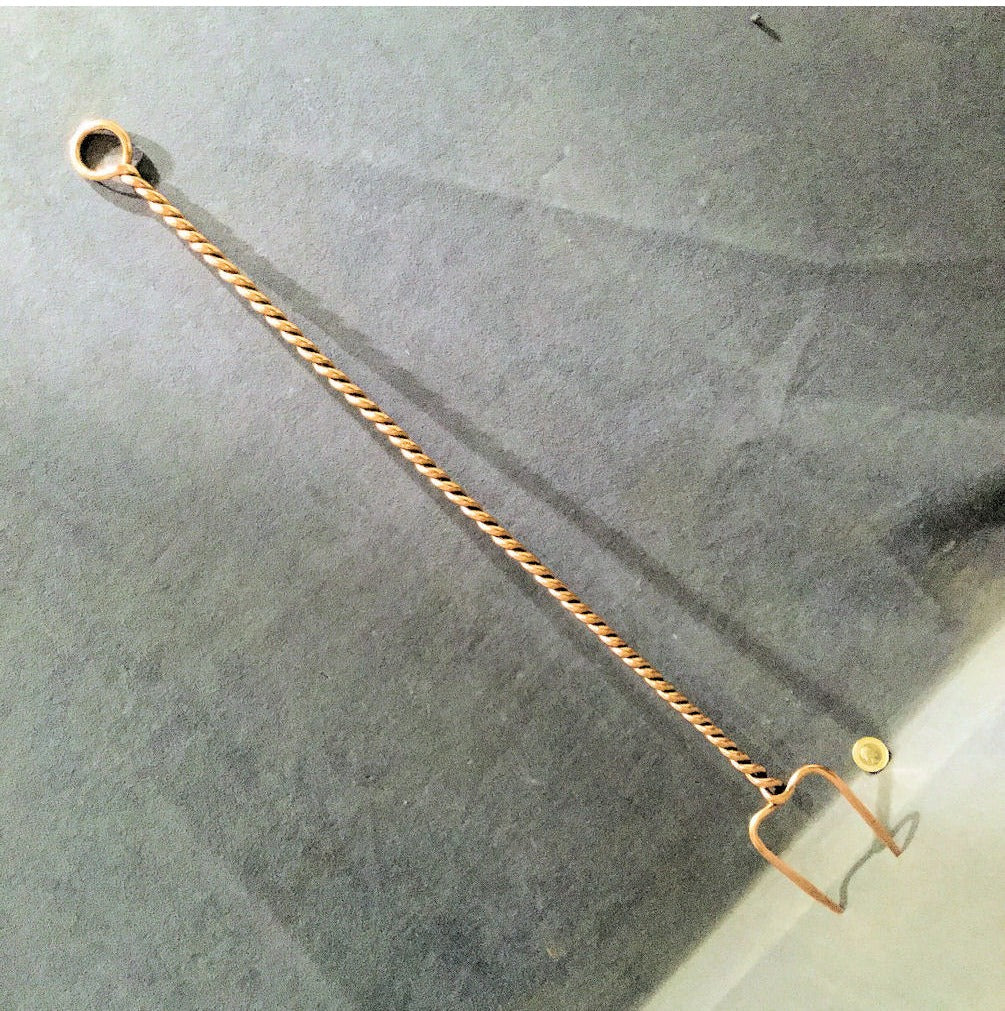 Twisted Copper Toasting Fork — view 2