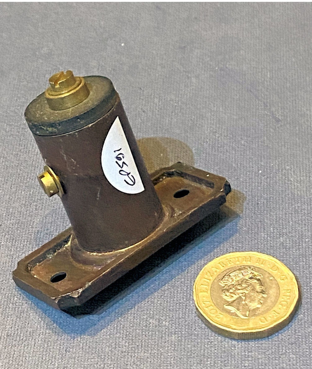 Unused Brass Exterior Electric Bell Push — view 2