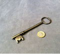 Unused Wrought Iron Door Key — Wrought iron, mid 19th century
