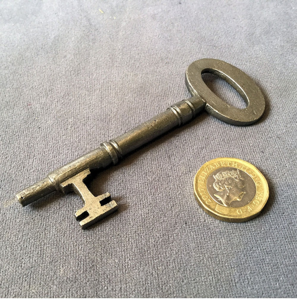 Unusual Wrought Iron Door Key — Wrought iron, circa 1900