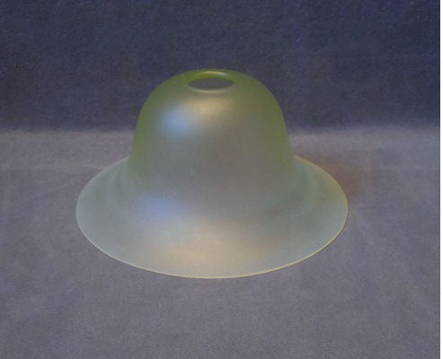Vaseline Glass Lamp Shade — Glass, 1920's