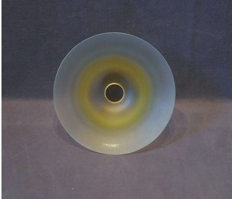 Vaseline Glass Lamp Shade — view 2