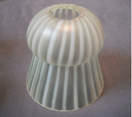Vaseline Glass Lamp Shade — Glass, 1920's