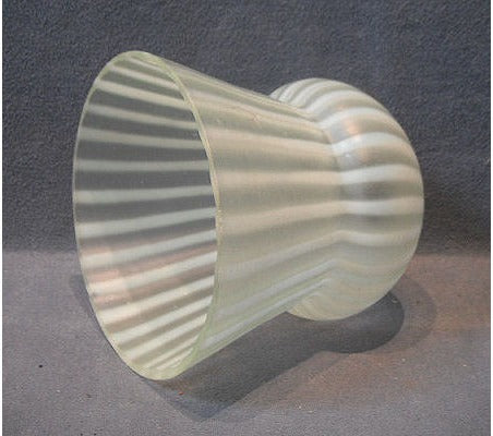 Vaseline Glass Lamp Shade — view 2