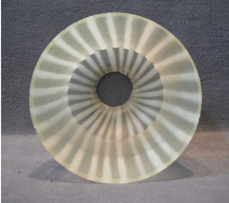 Vaseline Glass Lamp Shade — view 3
