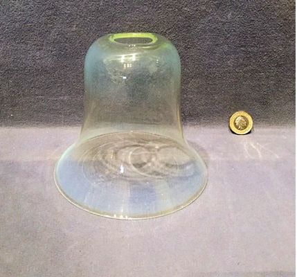 Vaseline Glass Lamp Shade — Glass, 1920's