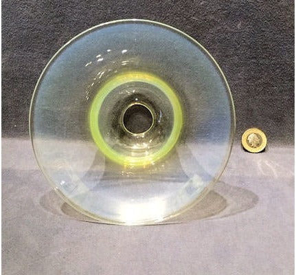 Vaseline Glass Lamp Shade — view 2
