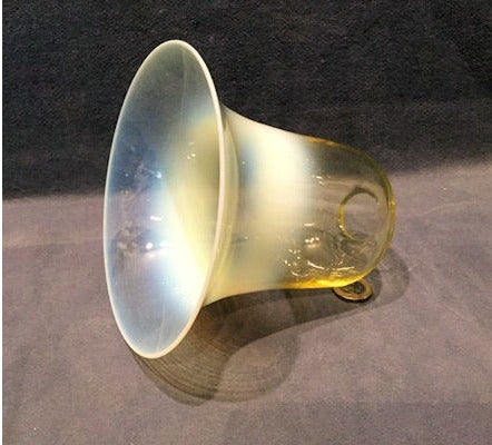 Vaseline Glass Lamp Shade — view 3