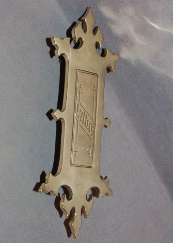 Vertical Brass Letter Flap — Brass, 1920's