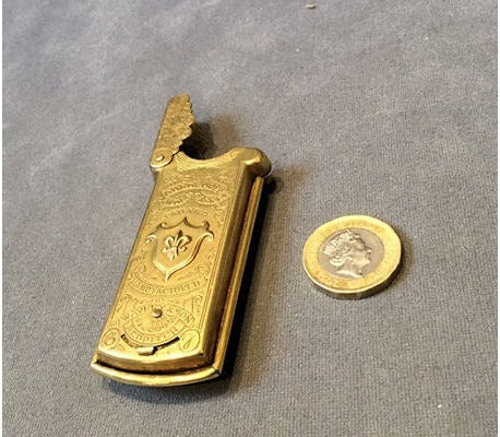 W. Avery Brass Needle Case — view 2