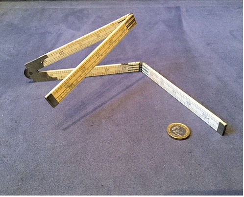 W. Preston Folding Ivorine Ruler — Ivorine, late 19th century