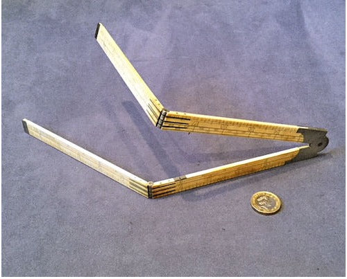 W. Preston Folding Ivorine Ruler — view 2