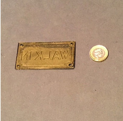 Walk in Brass Plaque, 3 available — view 2