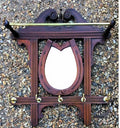 Walnut Hallway Coat Rack — Brass, late 19th century