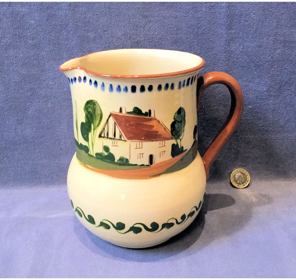 Watcombe Devon Ware Motto Jug — view 2