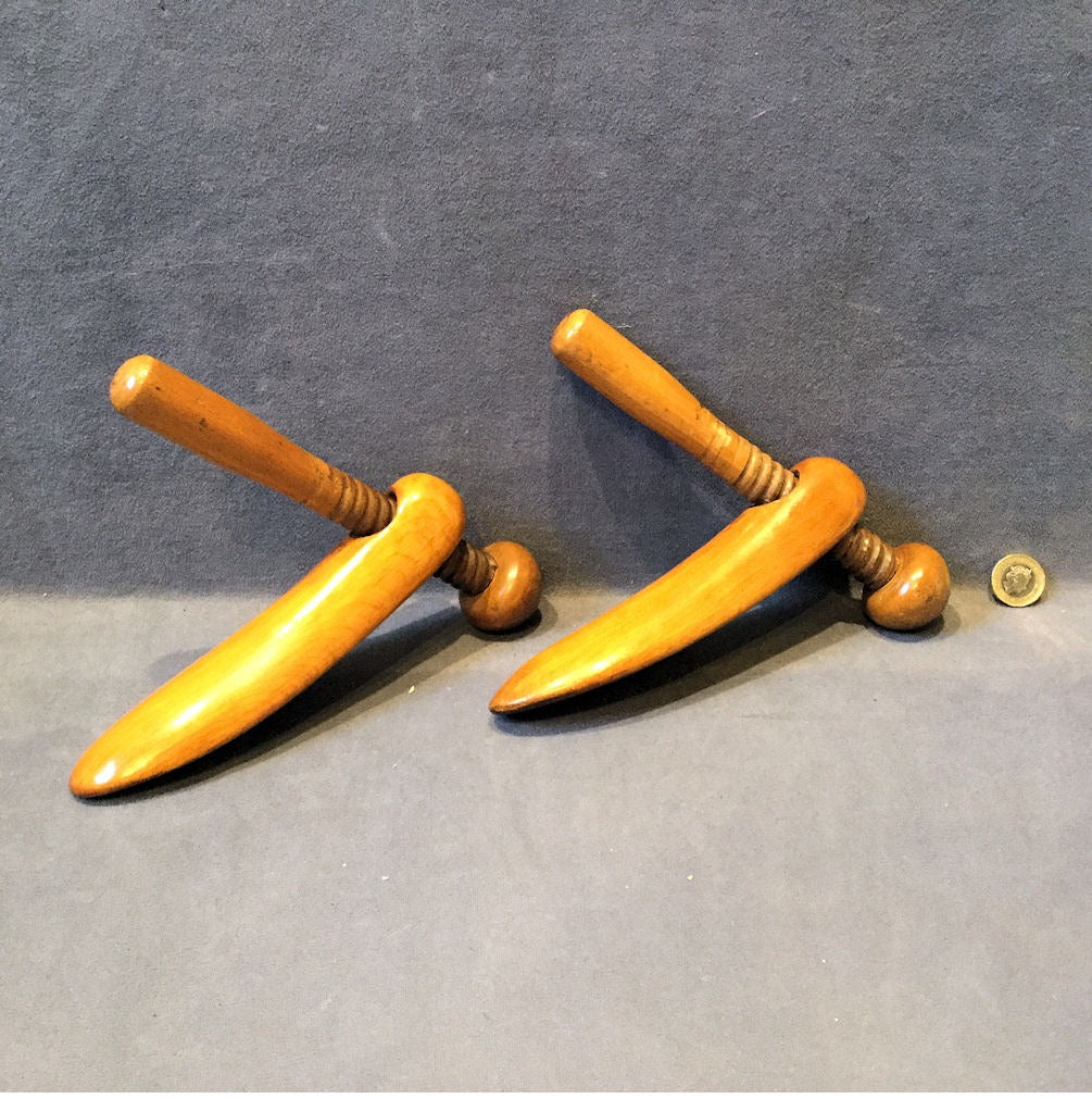 Watt's Patent Shoe Trees — Sycamore, 1920's