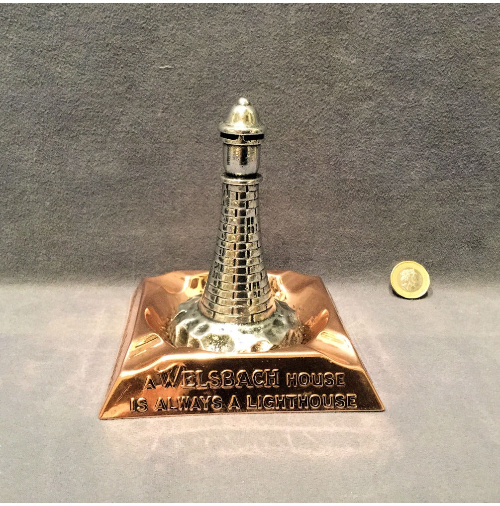 Welsbach Gas Mantle Advert Ashtray — view 2