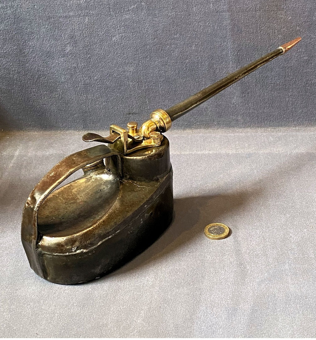 Westco Oil Can — Brass, late 19th century