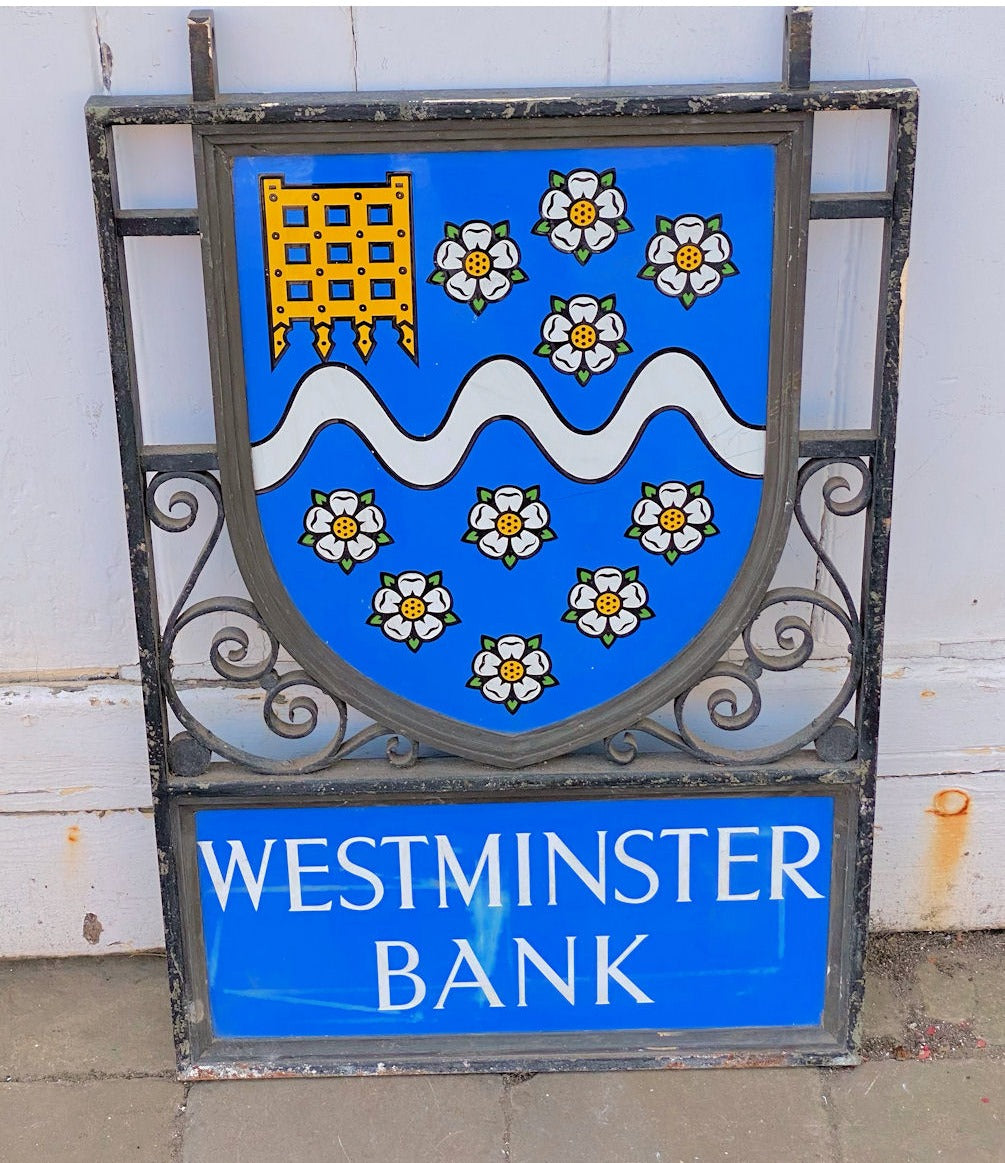 Westminster Bank Double Sided Hanging Sign — view 2