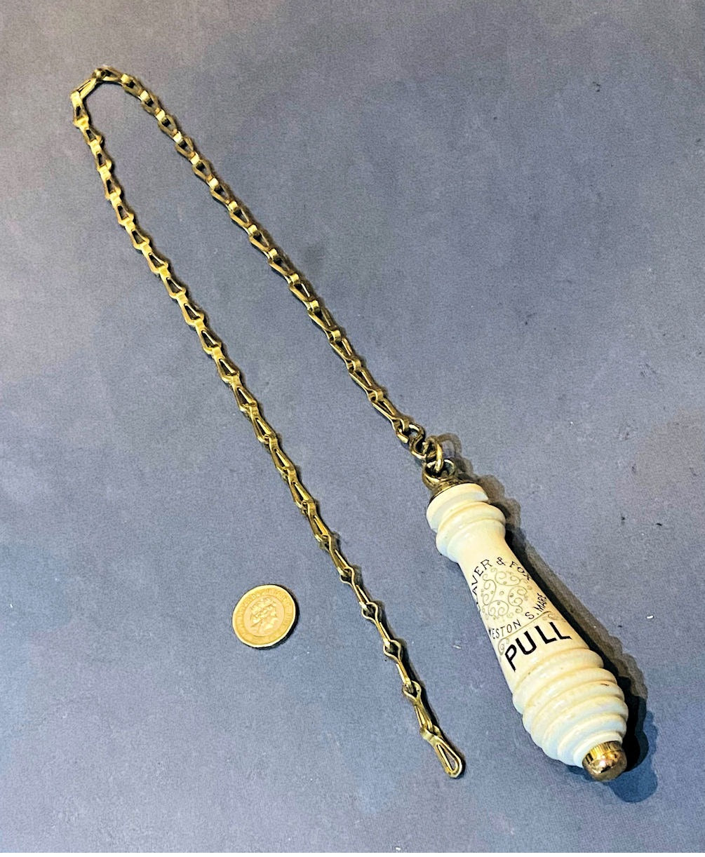 Weston Super Mare Ceramic Loo Pull — Ceramic, 1920's