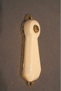 White Ceramic Keyhole with Cover — Ceramic, late 19th century