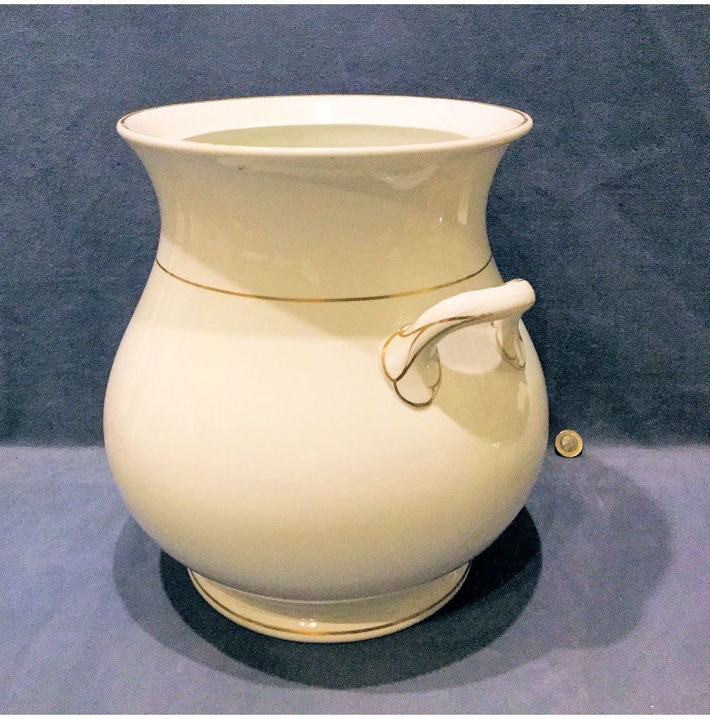 White Ceramic Slops Pail — view 3