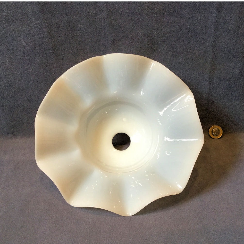 White Glass Lamp Shade — view 2