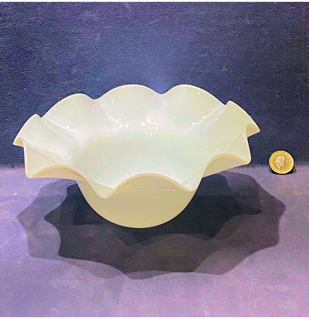White Glass Lamp Shade — view 2