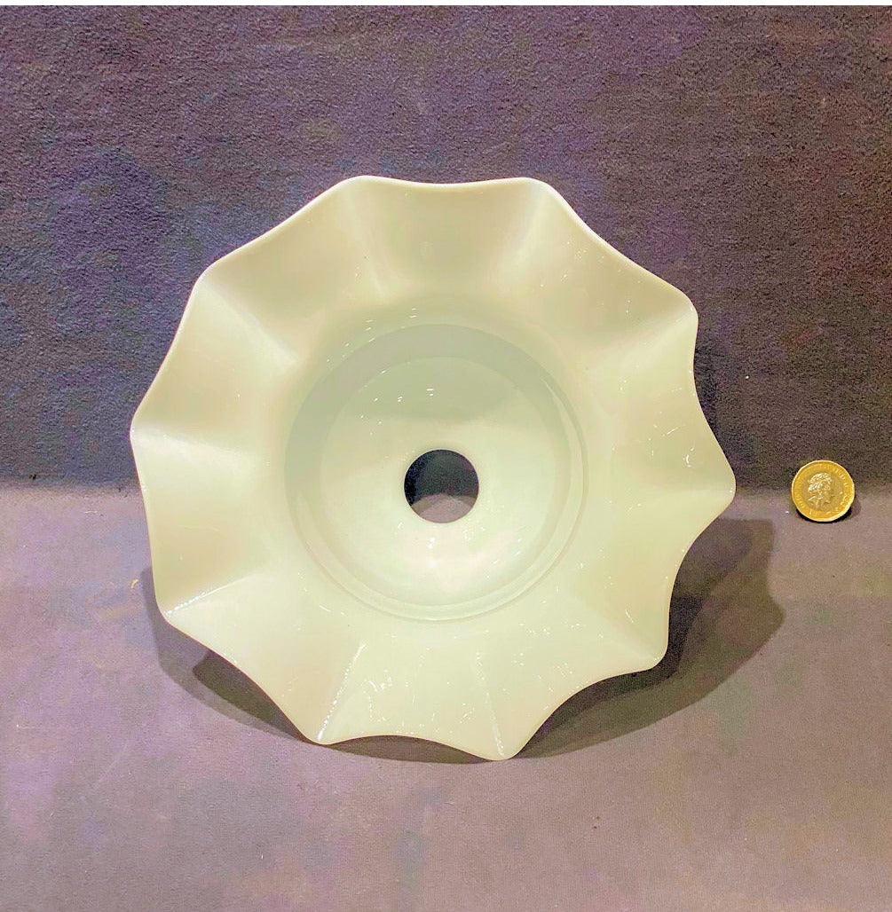 White Glass Lamp Shade — view 3