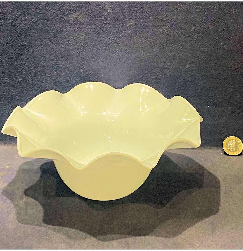 White Glass Lamp Shade — view 2