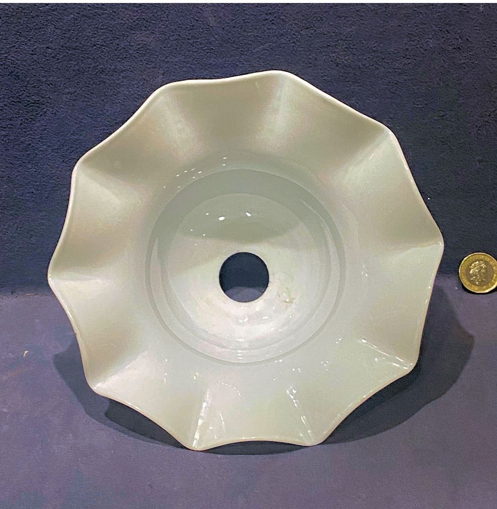 White Glass Lamp Shade — view 3