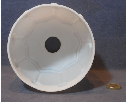 White Glass Lamp Shade — view 2