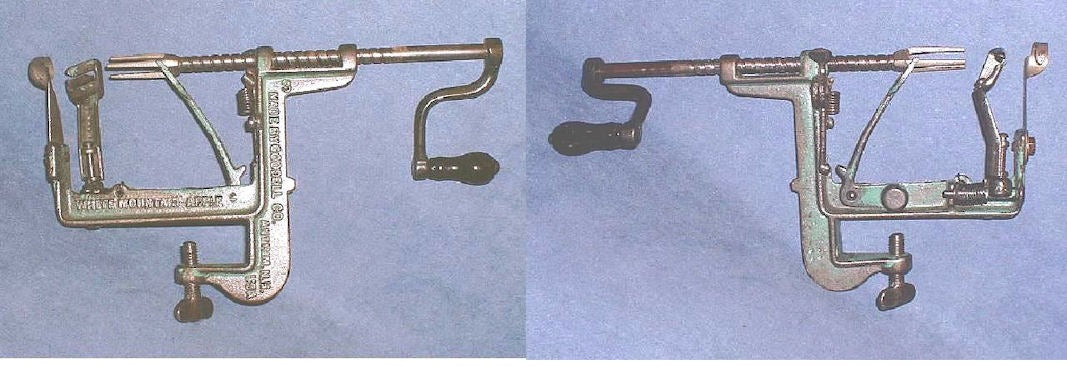 White Mountain Apple Peeler — Cast iron, circa 1880