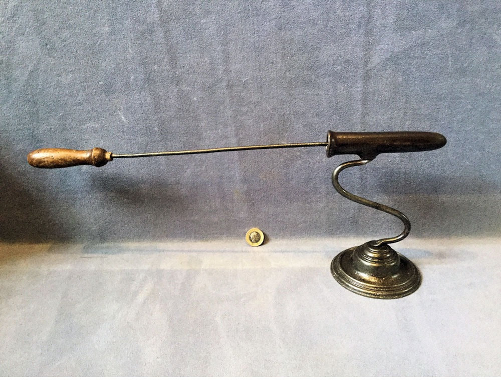 Wm Bullock No 10 Tally Iron with Poker — Iron, late 19th century
