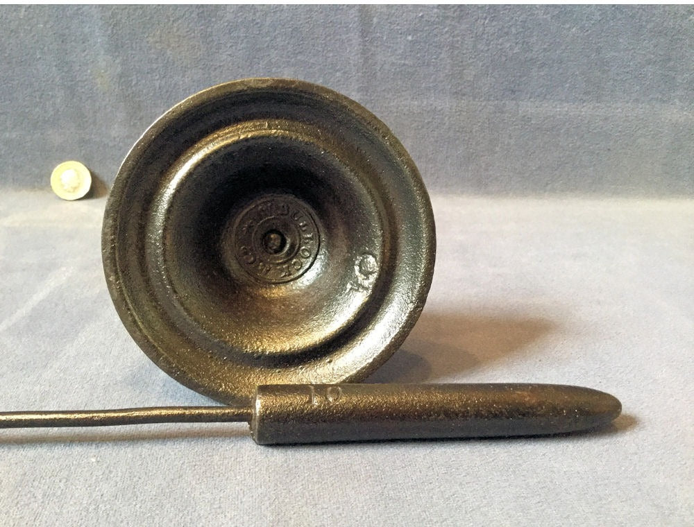 Wm Bullock No 10 Tally Iron with Poker — view 4